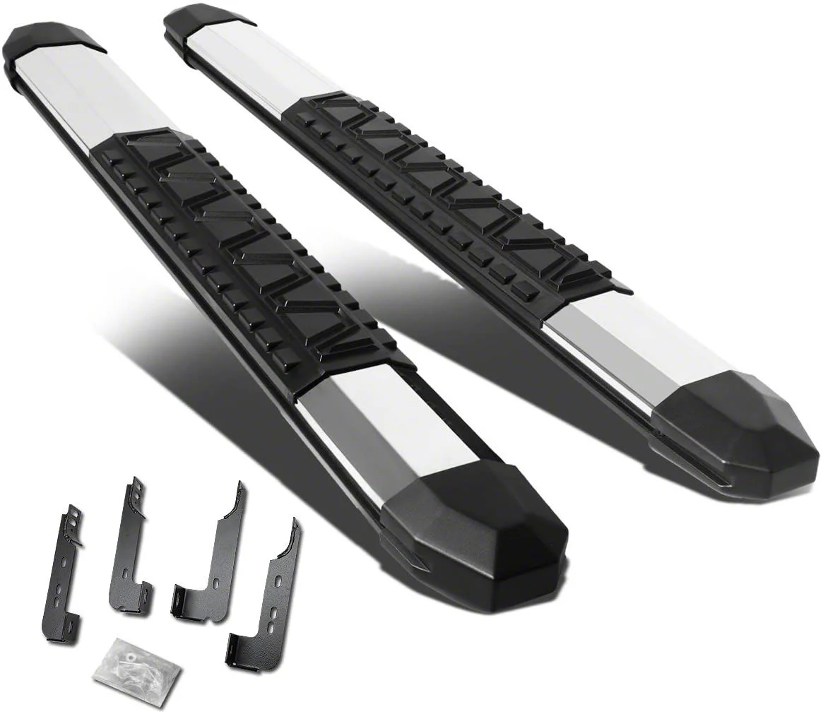 5-Inch Running Boards; Stainless Steel (07-19 Sierra 3500 HD Regular Cab)