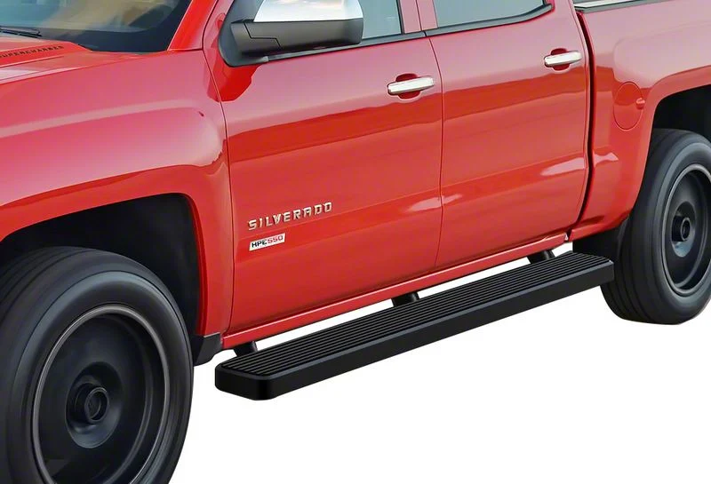 6-Inch iStep Running Boards; Black (07-14 Sierra 3500 HD Crew Cab)