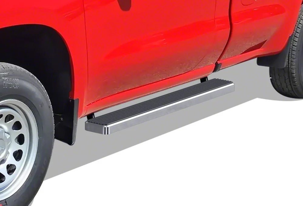 6-Inch iStep Running Boards; Hairline Silver (20-26 Sierra 3500 HD Regular Cab)