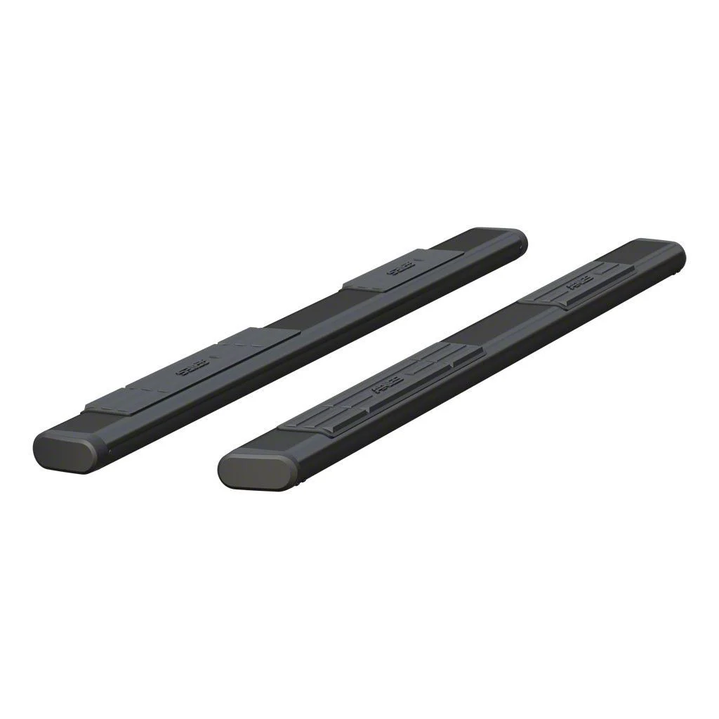 6-Inch Oval Side Step Bars without Mounting Brackets; Black (07-19 Sierra 3500 HD Extended/Double Cab; 07-26 Sierra 3500 HD Crew Cab)