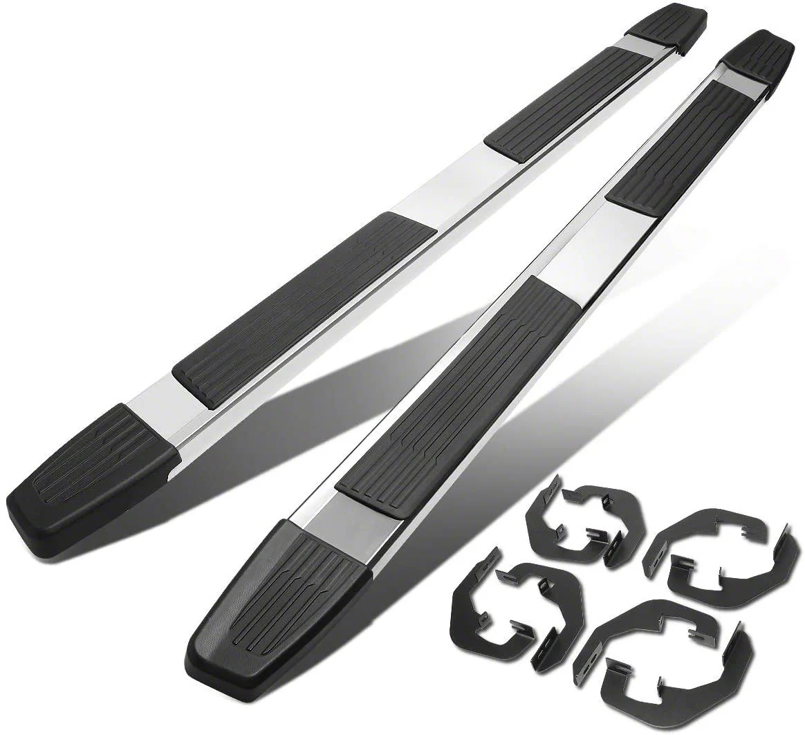 6-Inch Running Boards; Stainless Steel (07-19 Sierra 3500 HD Crew Cab)