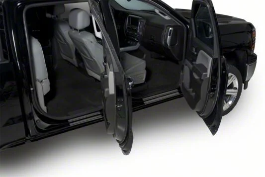 Putco Black Platinum Door Sills (15-19 Sierra 3500 HD Crew Cab)