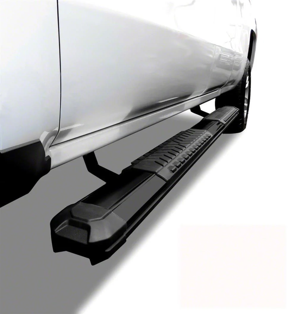 Cutlass Running Boards; Black (07-19 Sierra 3500 HD Extended/Double Cab)