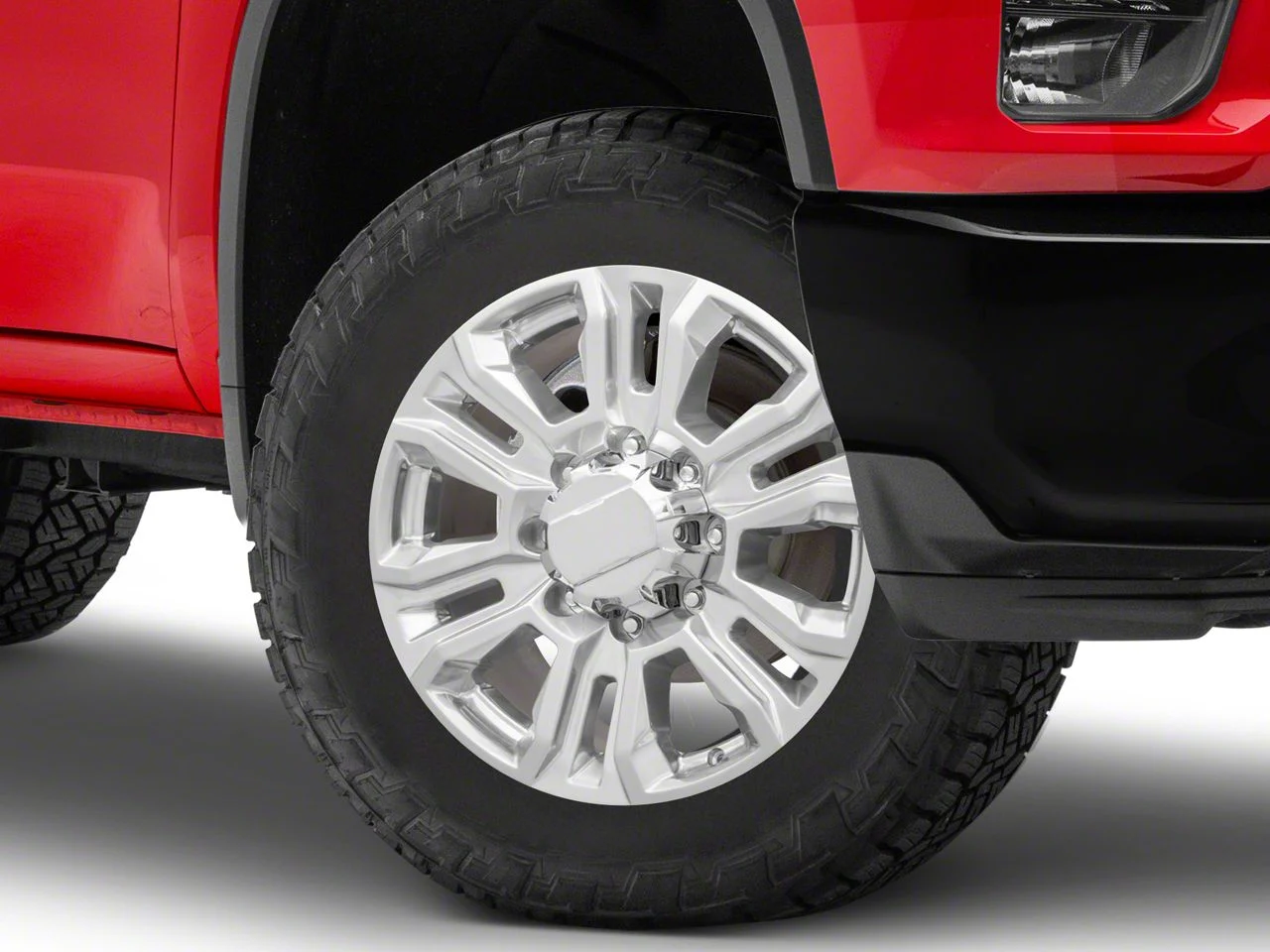 Denali Style Polished 8-Lug Wheel; 20x8.5; 47mm Offset (20-26 Sierra 3500 HD SRW)
