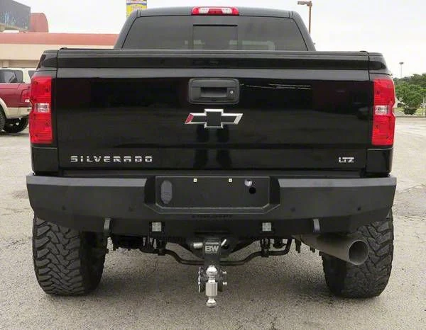 Fortis Rear Bumper; Textured Black (11-19 Sierra 3500 HD)