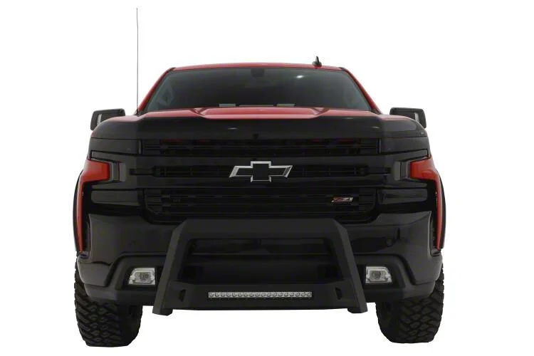 Revolution Bull Bar with LED Light Bar; Black (11-19 Sierra 3500 HD)