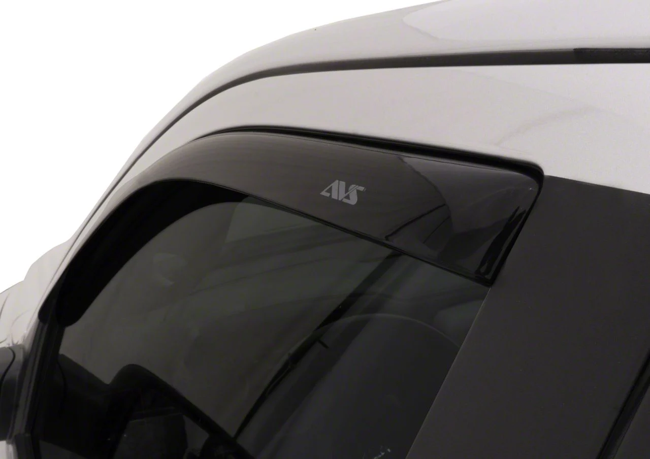 In-Channel Ventvisor Window Deflectors; Front and Rear; Dark Smoke (20-26 Sierra 3500 HD Double Cab)
