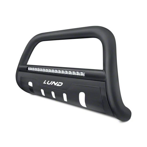 LED Bull Bar; Black (20-26 Sierra 3500 HD)