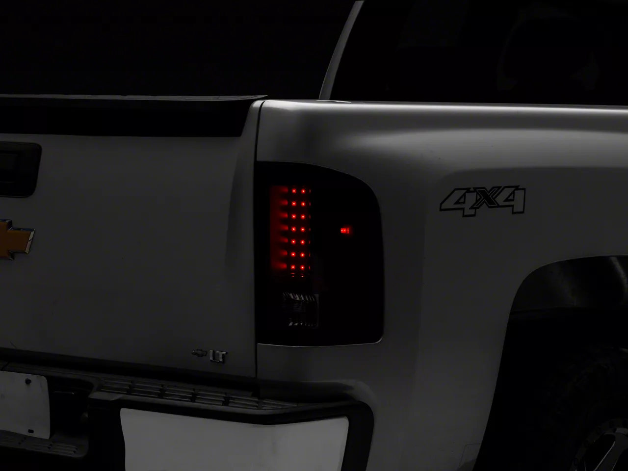 LED Tail Lights; Black Housing; Smoked Lens (07-14 Sierra 3500 HD DRW)