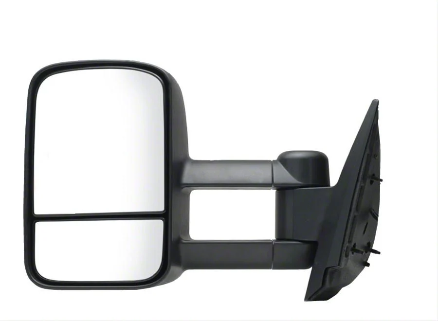 OEM Style Extendable Manual Towing Mirror; Driver Side (07-14 Sierra 3500 HD)