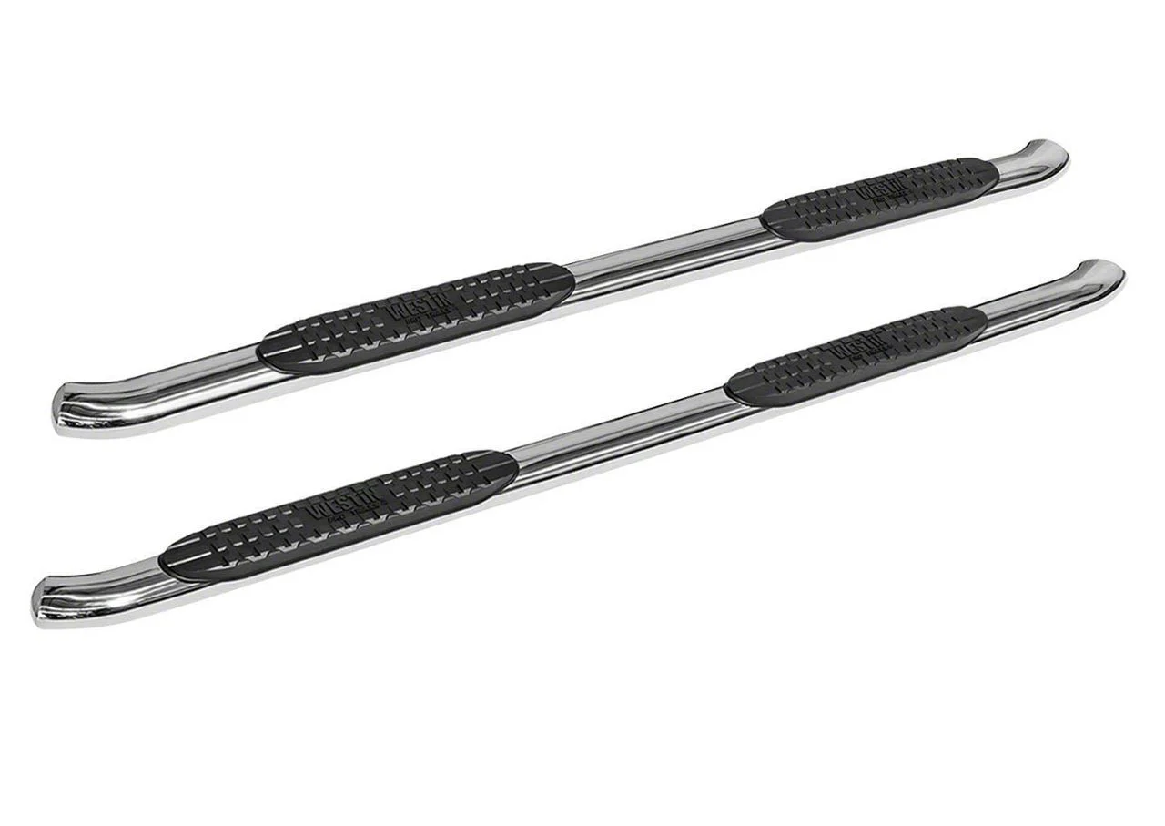Westin Pro Traxx 4-Inch Oval Side Step Bars; Stainless Steel (20-26 Sierra 3500 HD Double Cab)
