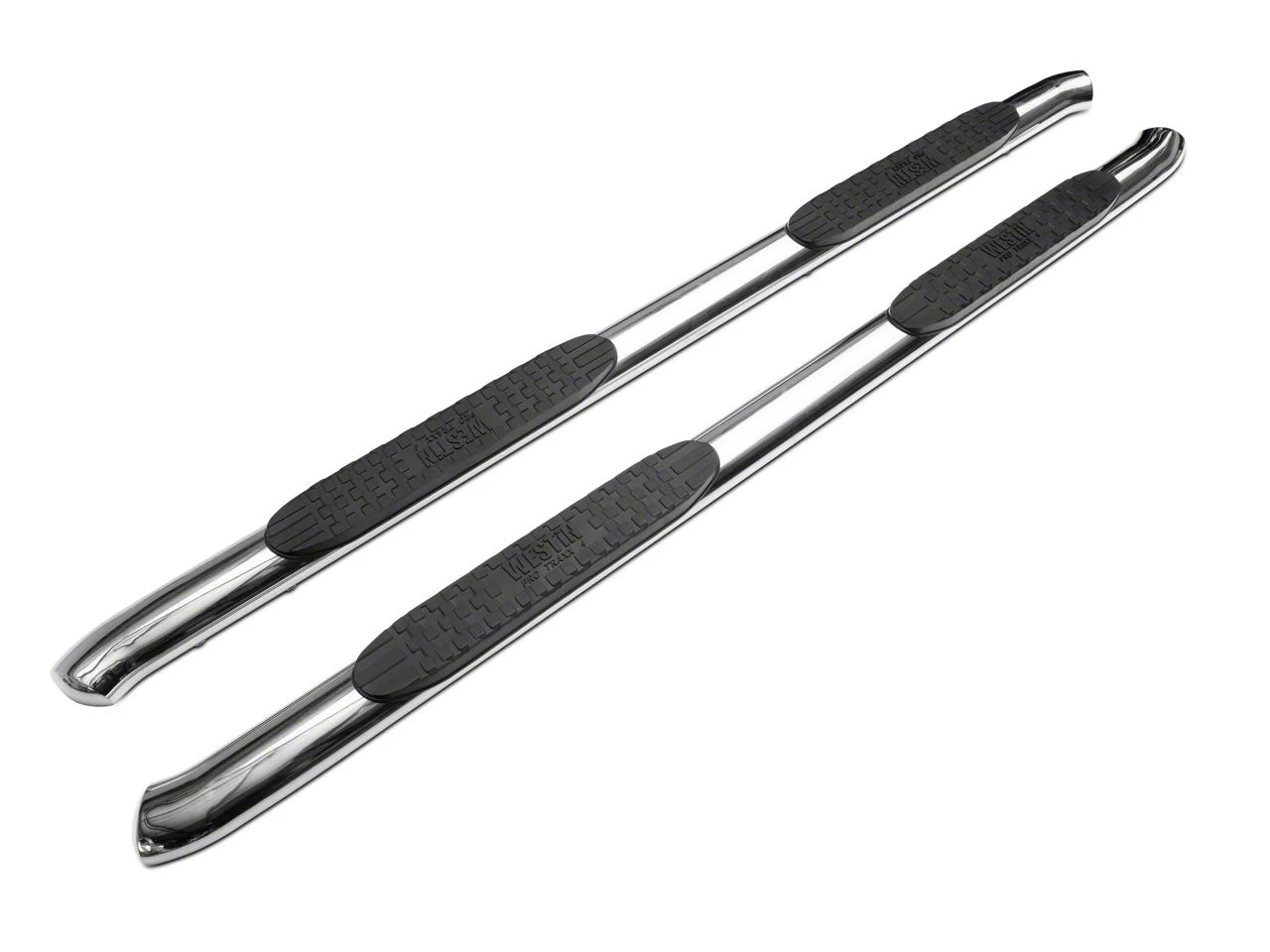 Westin Pro Traxx 4-Inch Oval Side Step Bars; Stainless Steel (20-26 Sierra 3500 HD Crew Cab)