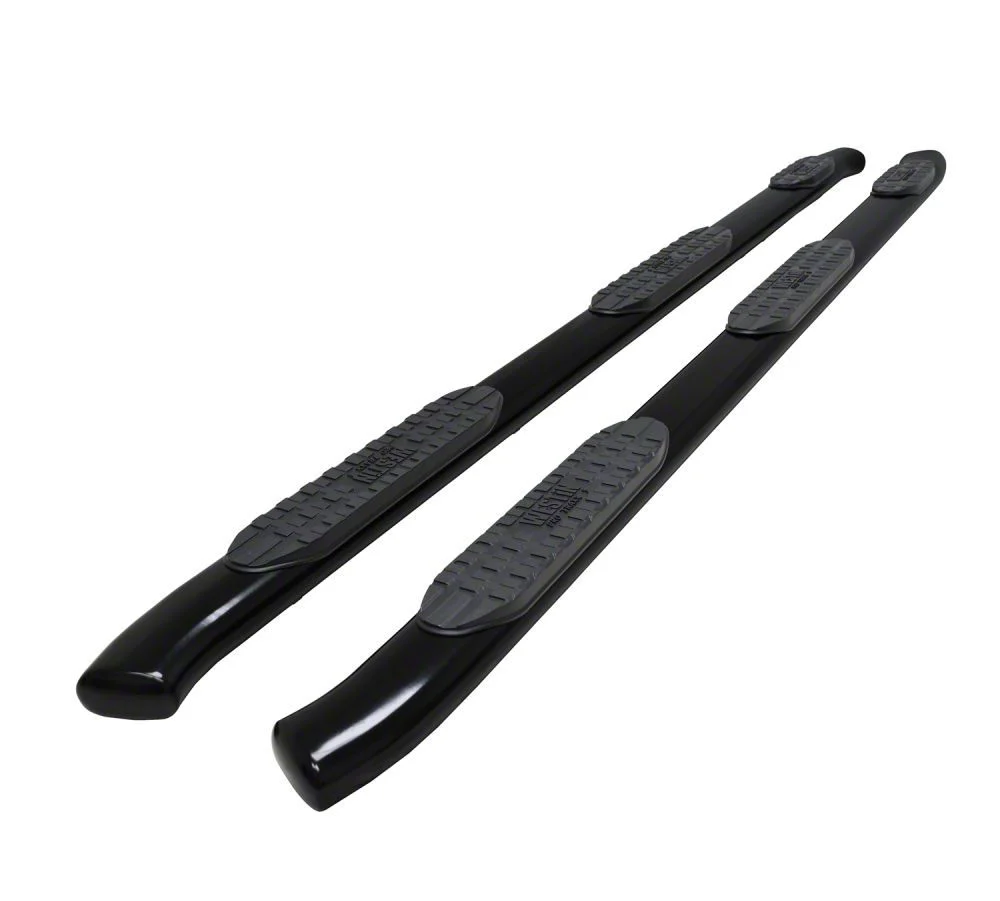 Westin Pro Traxx 5-Inch Wheel-to-Wheel Oval Side Step Bars; Black (20-26 Sierra 3500 HD Crew Cab w/ 6.90-Foot Standard Box)