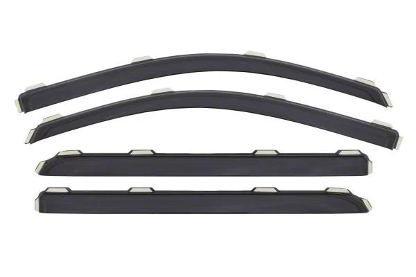 Ventvisor Elite In-Channel Side Window Delflectors; Smoked (15-19 Sierra 3500 HD Crew Cab)