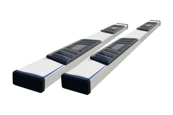 STX500 Running Boards; Stainless Steel (20-26 Sierra 3500 HD Double Cab)