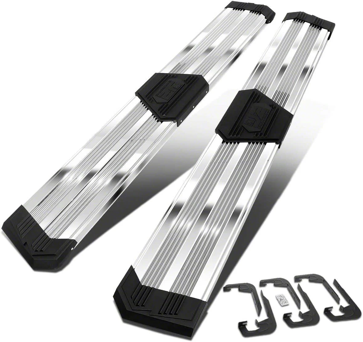 10-Inch Flat Step Bar Running Boards; Chrome (07-18 Silverado 1500 Extended/Double Cab)