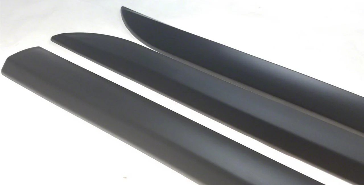 Body Side Moldings; Matte Black (14-18 Silverado 1500)