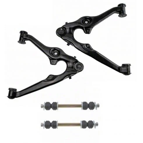 Front Lower Control Arms with Ball Joints and Sway Bar Links (16-18 Silverado 1500 w/ Stamped Steel Control Arms)