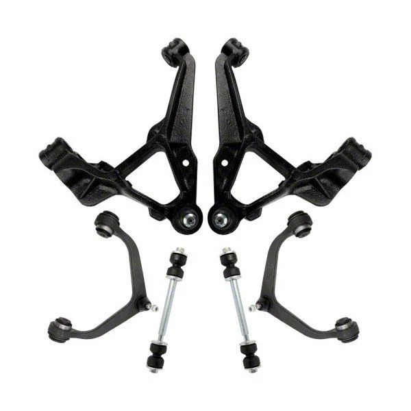 Front Upper and Lower Control Arms with Ball Joints and Sway Bar Links (11-19 Silverado 2500 HD)