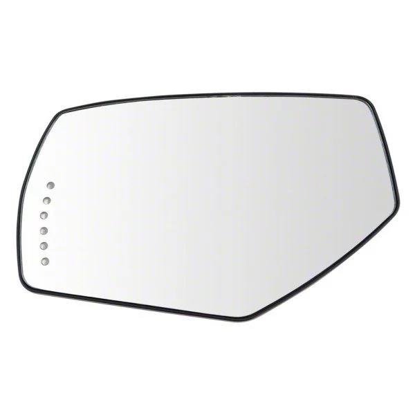 Heated Turn Signal Spotter Glass Mirror Glass; Driver Side (15-17 Silverado 2500 HD)