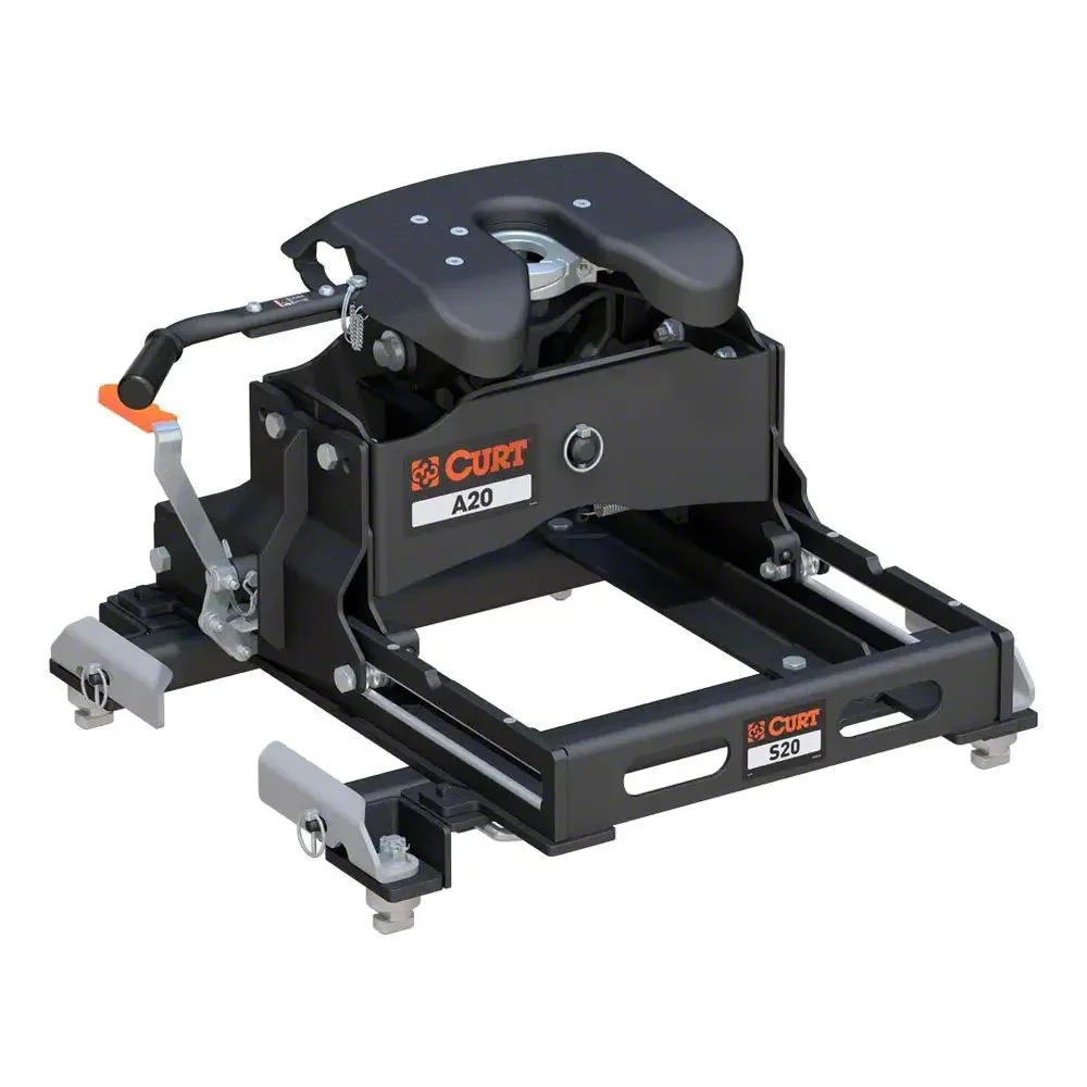 A20 Sliding 5th Wheel Trailer Hitch; 20,000 lb. GTW (16-19 Silverado 3500 HD w/ 6.50-Foot Standard Box & 5th Wheel Prep Package)