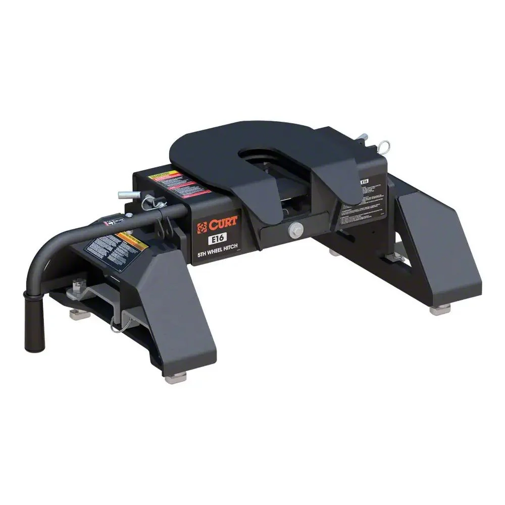 E16 5th Wheel Trailer Hitch; 16,000 lb. GTW (20-26 Silverado 3500 HD w/ 8-Foot Long Box & 5th Wheel Prep Package)