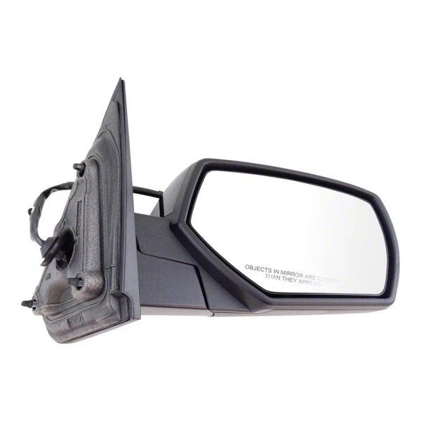 Powered Heated Mirror; Paint to Match Black; Passenger Side (15-18 Silverado 3500 HD)