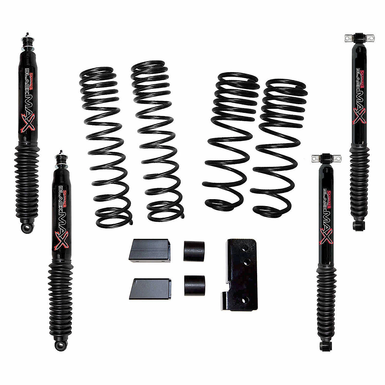 Skyjacker  2-2.5 Dual Rate Long Travel Coil Suspension System with Shocks for 07-18 Jeep Wrangler JK 2 Door