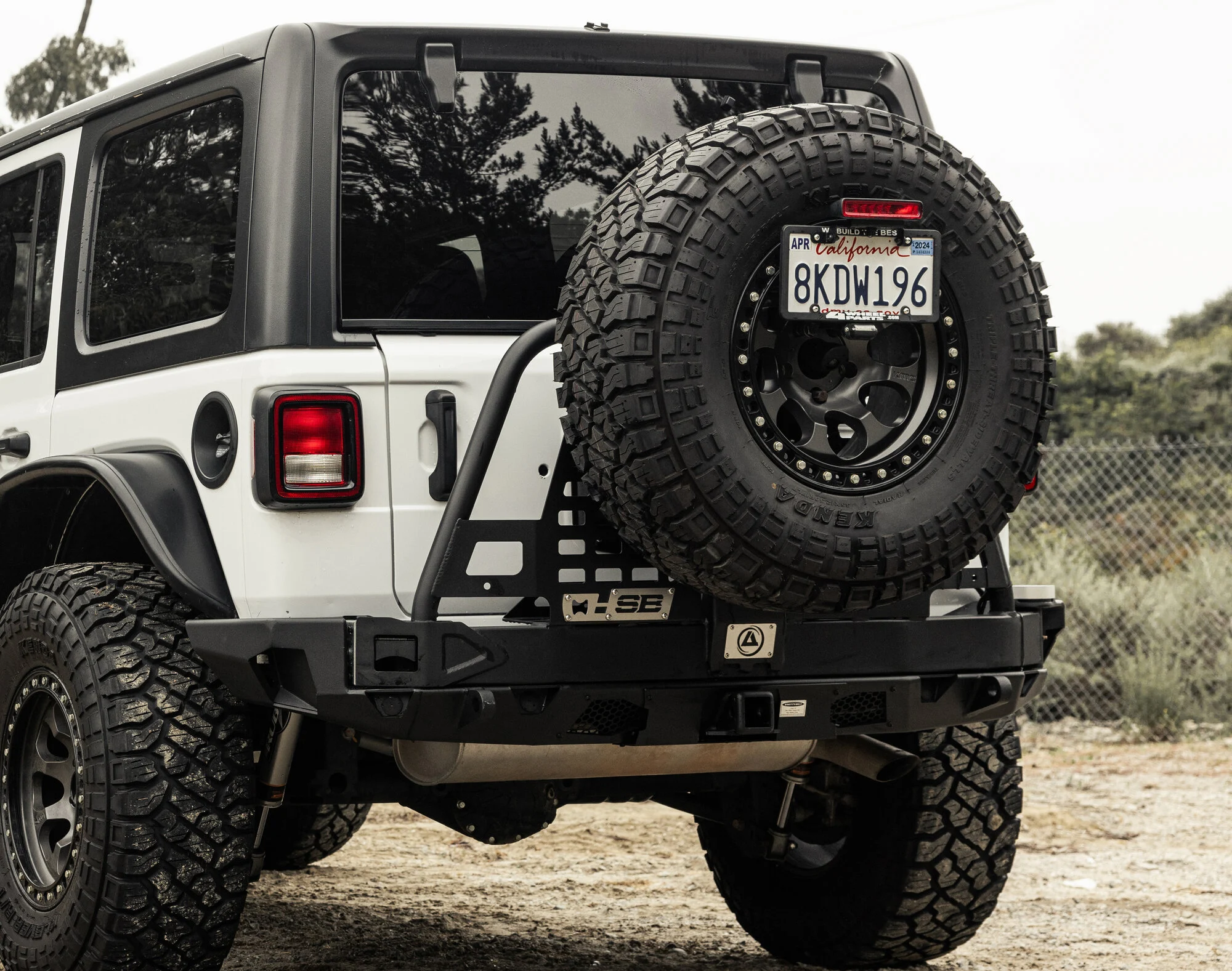 Smittybilt 77897 XRC Atlas Rear Bumper with Swing Gate for 18-25 Jeep Wrangler JL