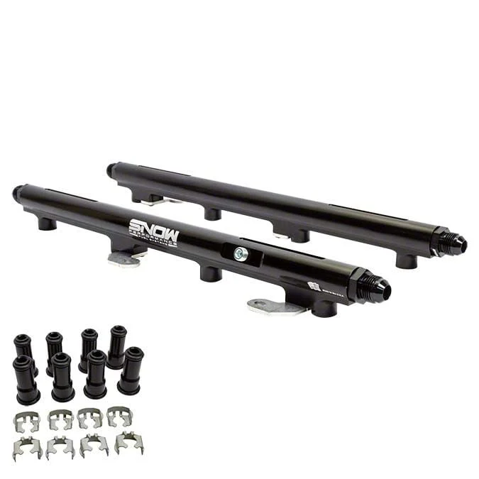 Snow Performance Billet Fuel Rail Kit for 34mm Height Injectors; Return Style (09-23 V8 HEMI Challenger, Excluding 6.2L)