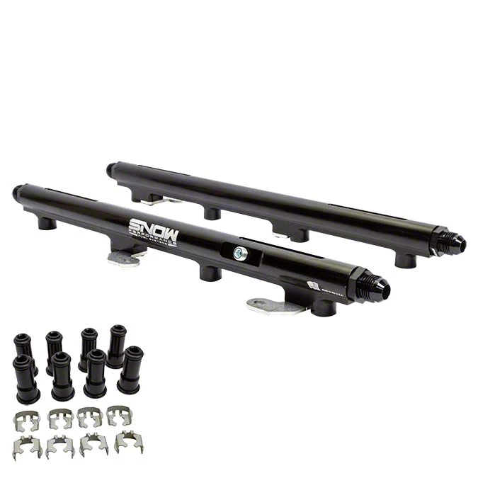 Snow Performance Billet Fuel Rail Kit for Factory Height Injectors; Return Style (09-23 V8 HEMI Challenger, Excluding 6.2L)