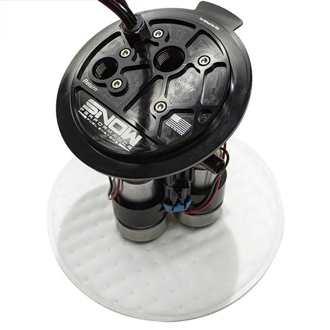 Snow Performance Billet Fuel Hat Pump; 3-Pump Max Flow (15-23 6.2L HEMI Charger)
