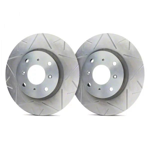 SP Performance Peak Series Slotted 6-Lug Rotors with Silver ZRC Coating; Front Pair (19-26 RAM 1500)