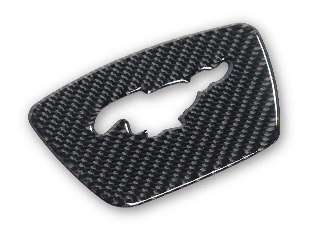 SpeedForm Steering Wheel Center Trim; Carbon Fiber (21-26 Mustang Mach-E)