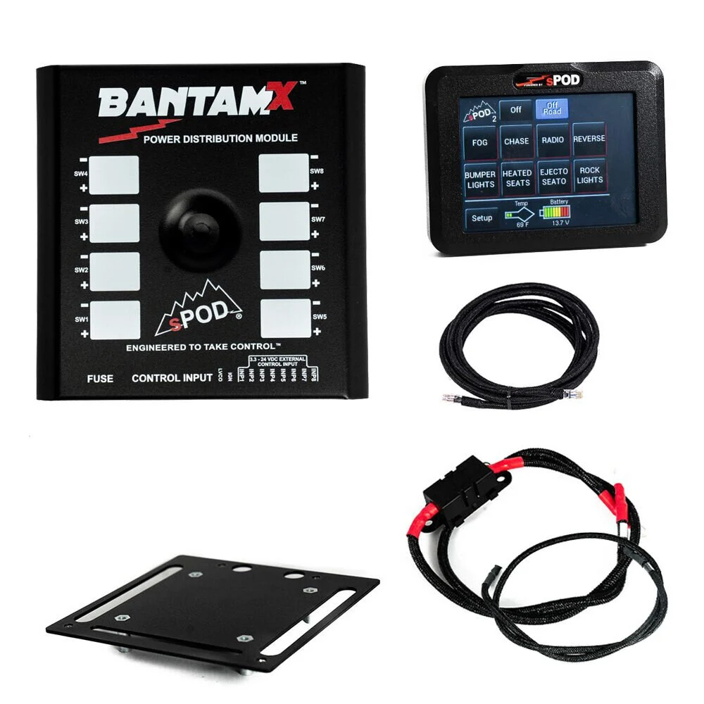 sPOD  BantamX Touchscreen - Universal  with 36" Battery Cable