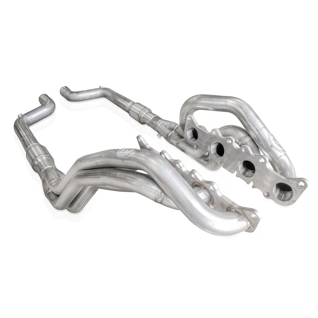 Stainless Power 1-7/8-Inch Catted Long Tube Headers; Aftermarket Connect (15-26 Mustang GT, Dark Horse)