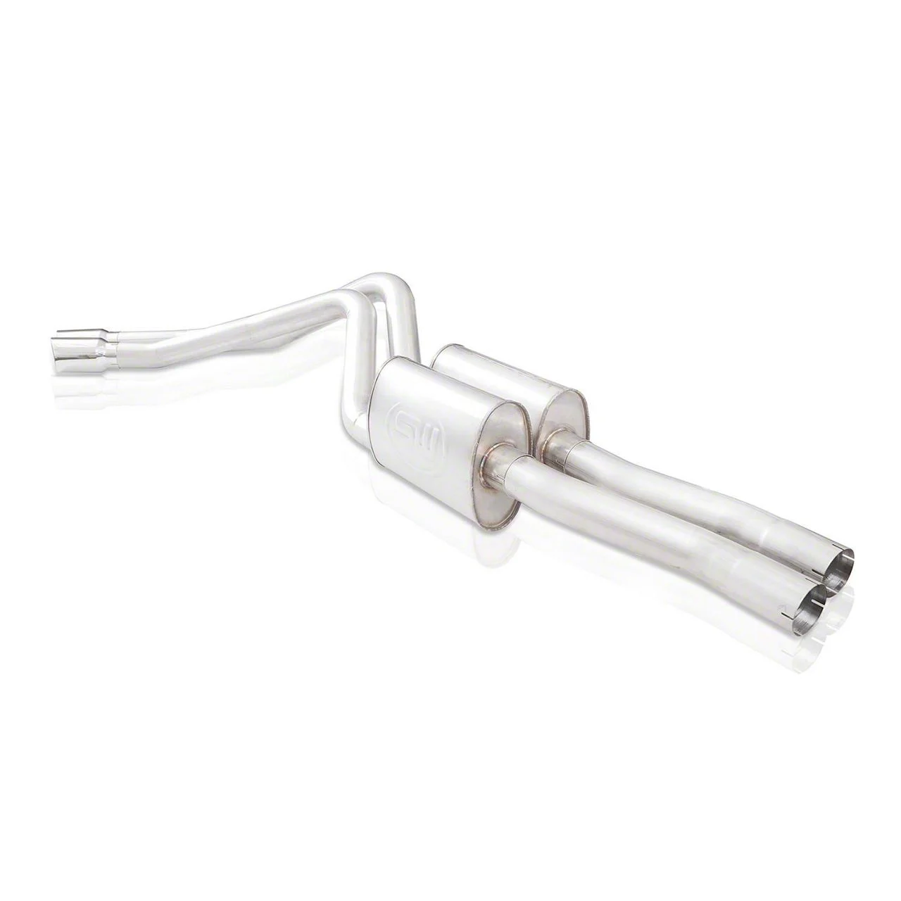 Stainless Works Redline Series Dual Exhaust System with Polished Tips; Performance Connect; Same Side Exit (15-20 6.2L Yukon w/ Long Tube Headers)