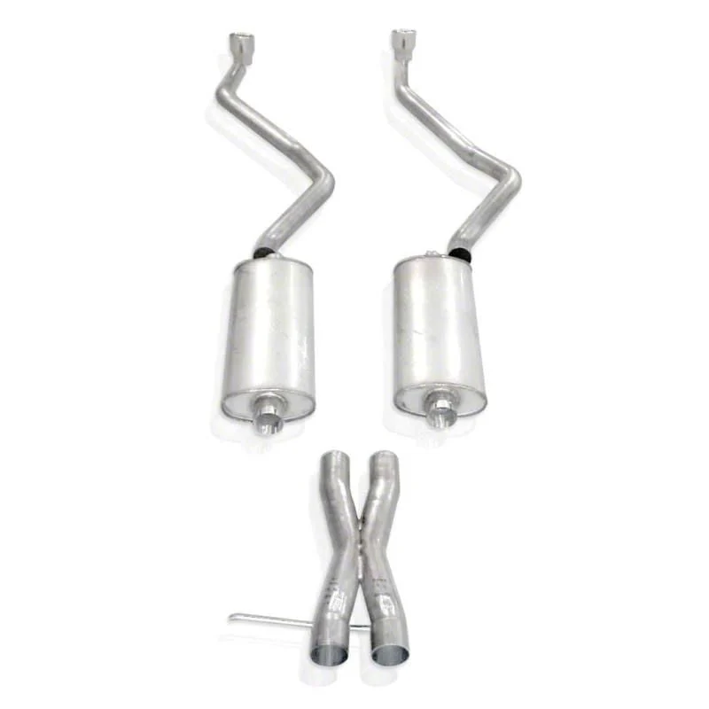 Stainless Works Turbo Chambered Dual Exhaust System with Polished Tips; Performance Connect; Rear Exit (07-14 5.3L Tahoe w/ Long Tube Headers)