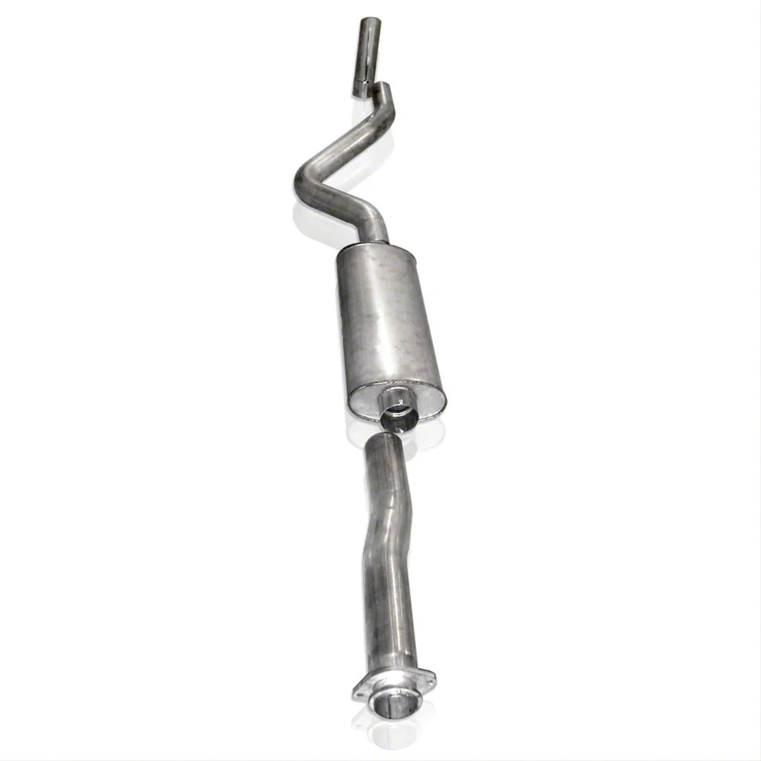 Stainless Works S-Tube Turbo Single Exhaust System with Polished Tips; Factory Connect; Rear Exit (07-14 5.3L Yukon)