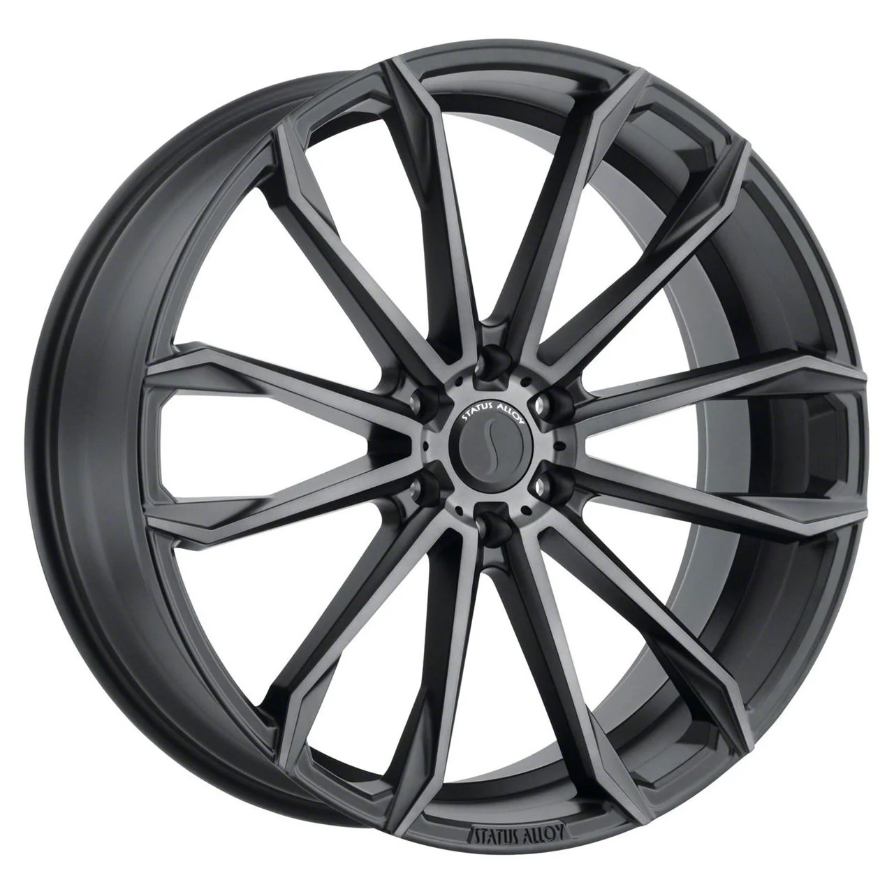 Status Mastadon Carbon Graphite Wheel; 22x9.5; 15mm Offset (06-10 RWD Charger)