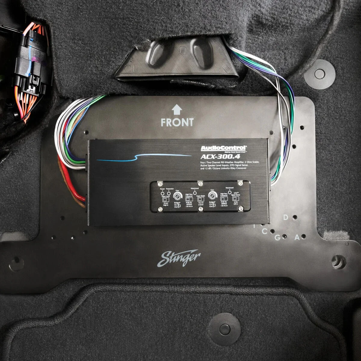 Stinger Off-Road  Under Seat Amplifier Mounting Bracket for 18-23 Jeep Wrangler JL Unlimited & Gladiator JT - Driver Side for 18-23 Jeep Wrangler JL & GLadiator JT