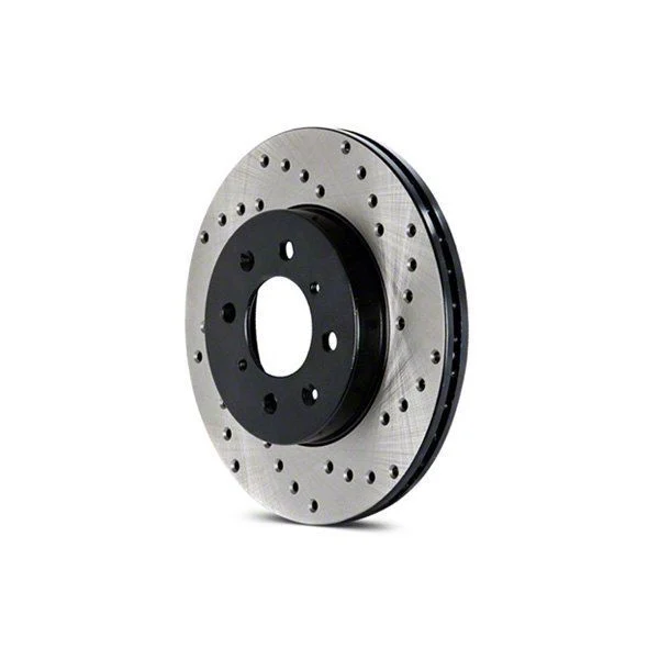 StopTech Sport Cross-Drilled 8-Lug Rotor; Front Passenger Side (07-10 Sierra 3500 HD)
