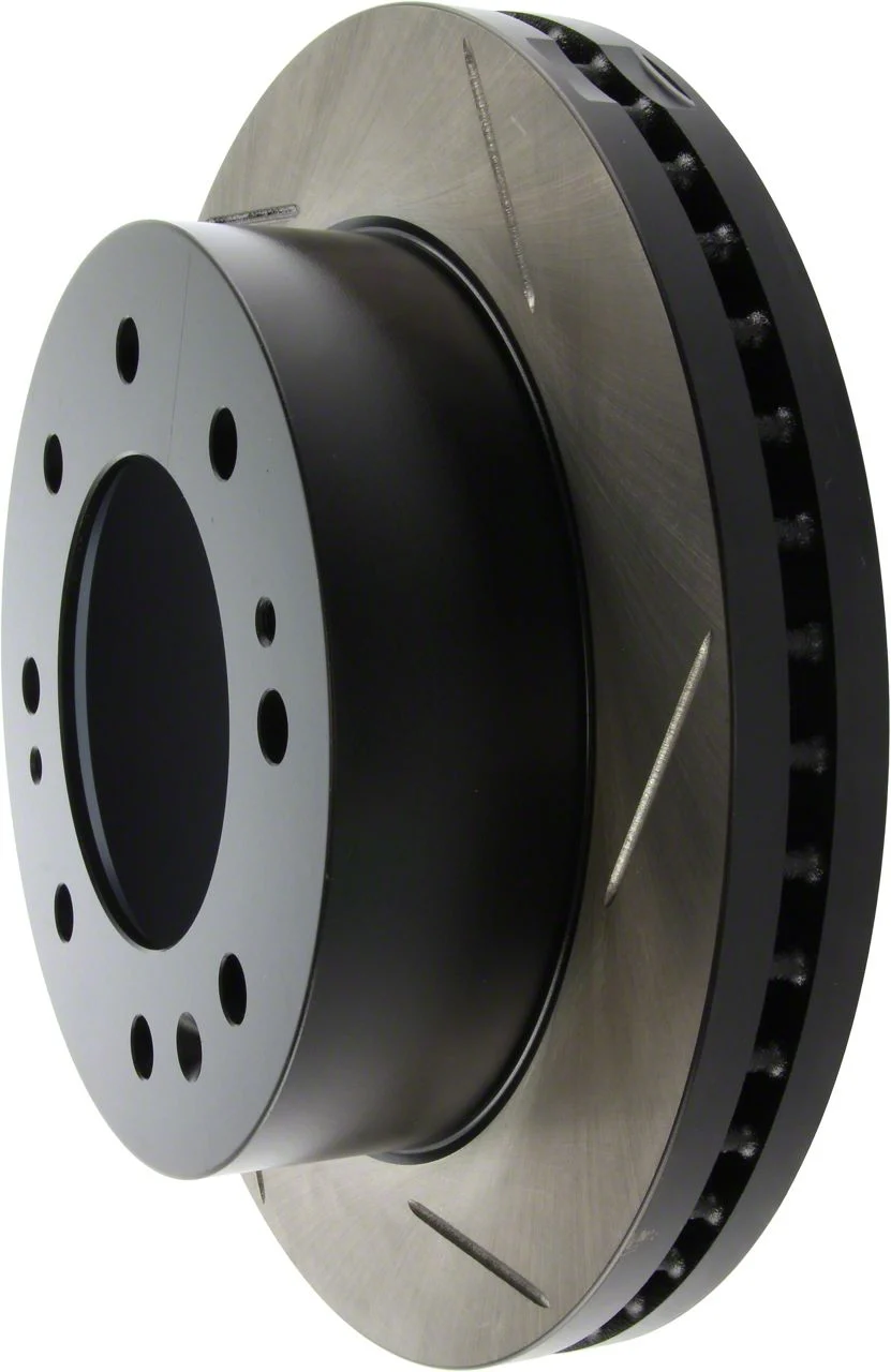 StopTech Sport Slotted 8-Lug Rotor; Front Driver Side (11-19 Sierra 3500 HD)