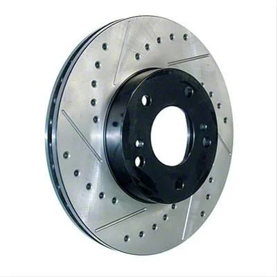 StopTech Sportstop Cryo Drilled and Slotted 8-Lug Rotor; Rear Passenger Side (07-10 Sierra 3500 HD SRW)