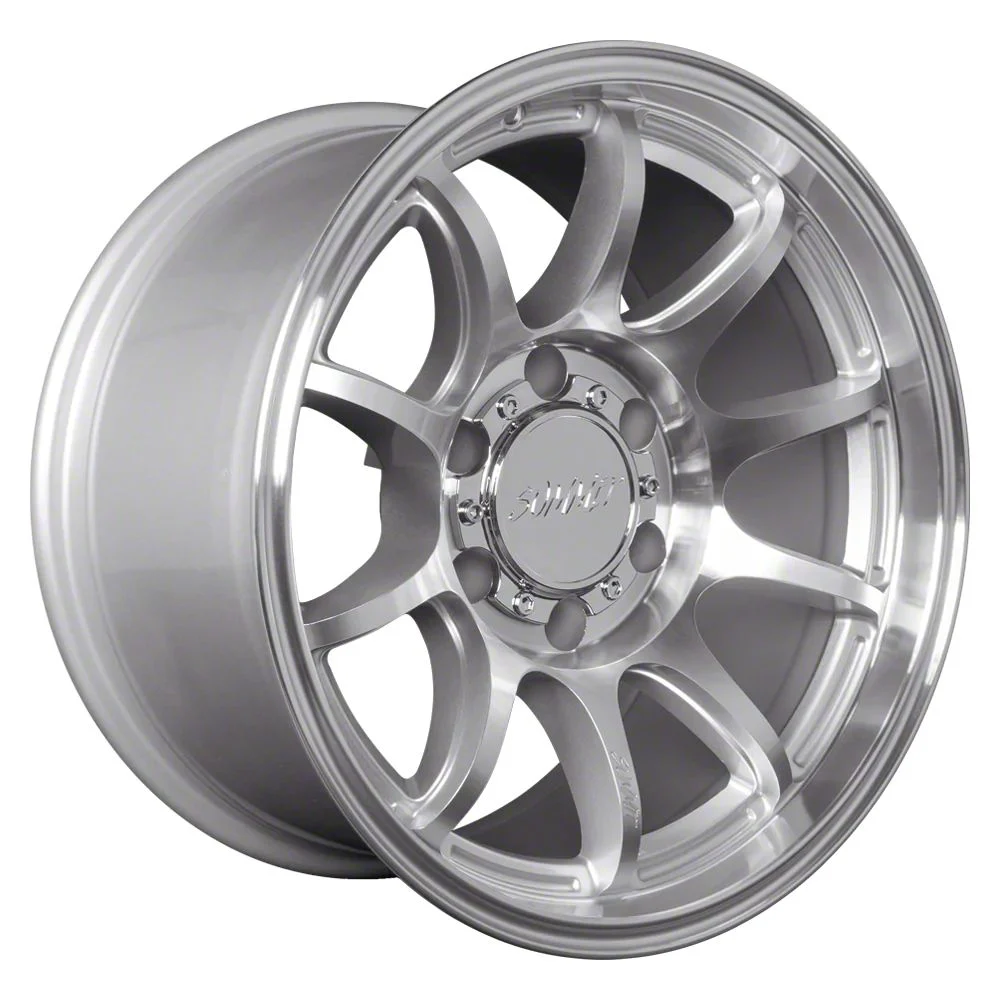 SSW Off-Road Wheels Apex Machined Silver 6-Lug Wheel; 17x9; -25mm Offset (07-13 Sierra 1500)
