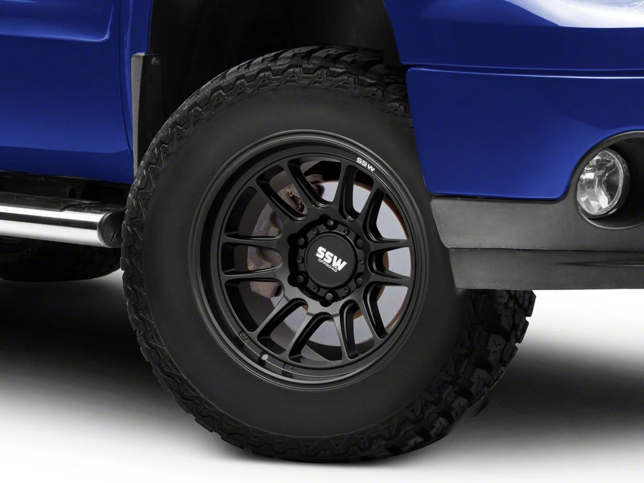 SSW Off-Road Wheels Raptor Matte Black 6-Lug Wheel; 17x9; -12mm Offset (07-13 Sierra 1500)