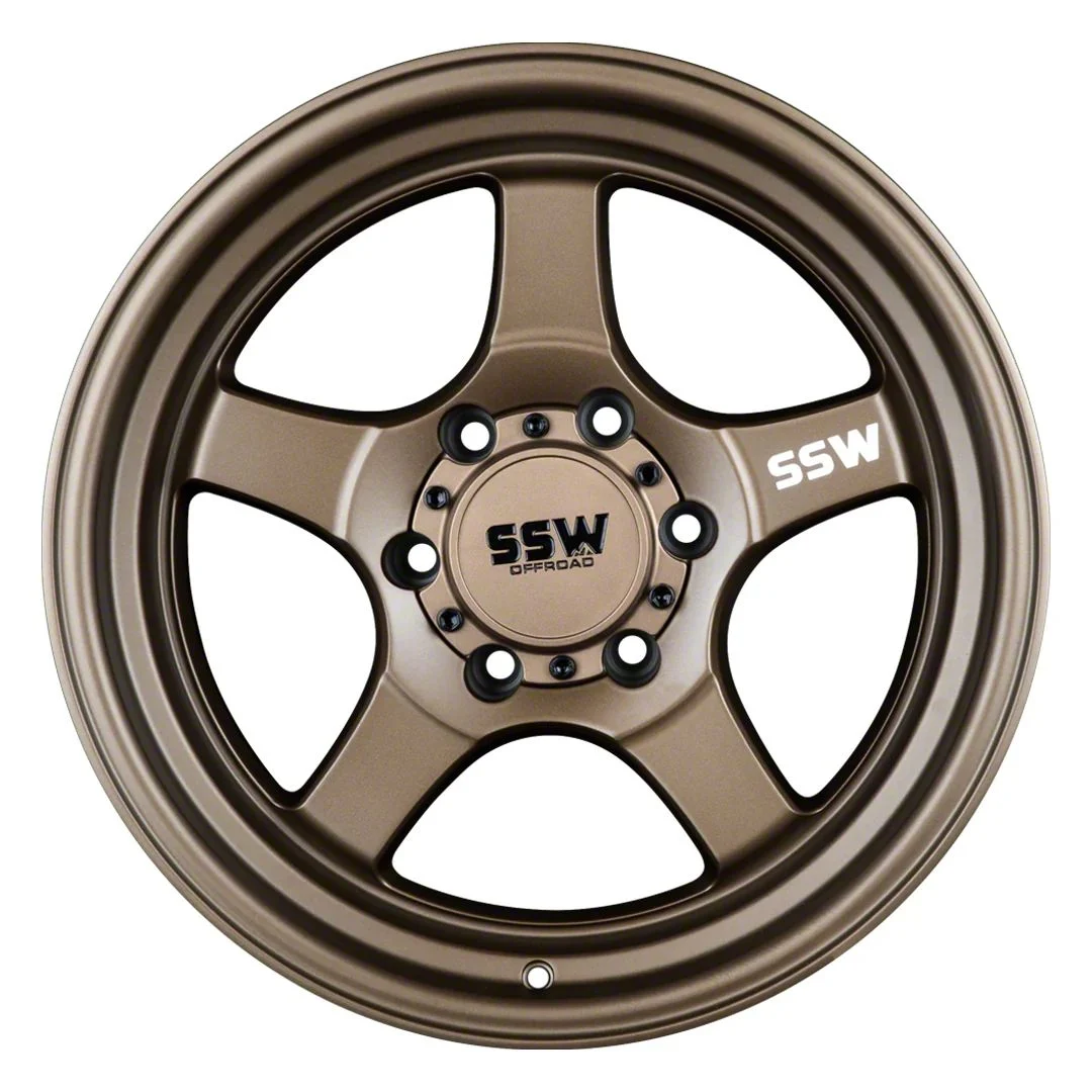 SSW Off-Road Wheels Stryker Matte Bronze 6-Lug Wheel; 17x9; -25mm Offset (07-13 Sierra 1500)