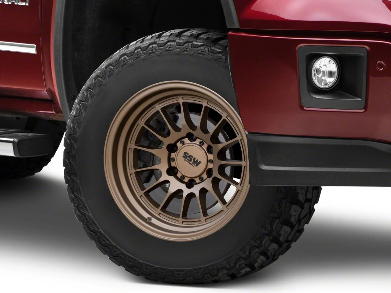 SSW Off-Road Wheels Dakar Matte Bronze 6-Lug Wheel; 17x9; -25mm Offset (14-18 Sierra 1500)