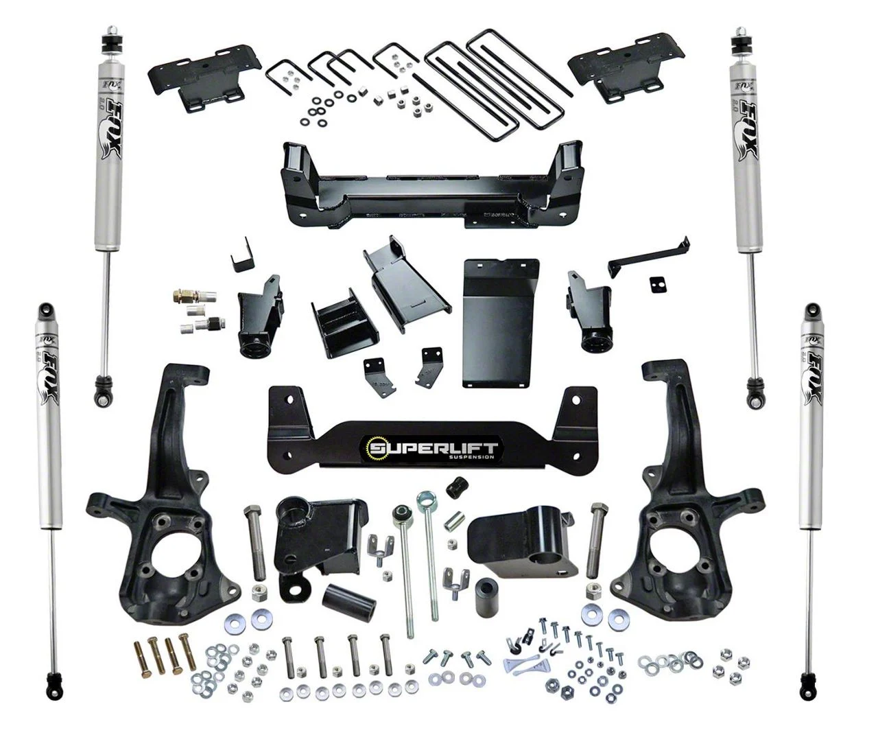 SuperLift 6-Inch Suspension Lift Kit with FOX Shocks (11-19 Sierra 2500 HD, Excluding Denali)