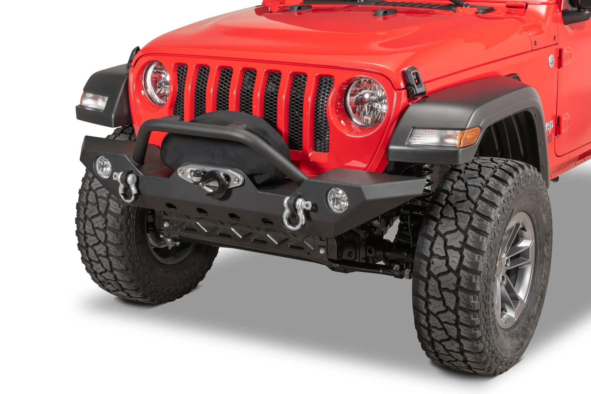 TACTIK  HD Front Bumper w/ Hoop for 18-23 Jeep Wrangler JL & Gladiator JT